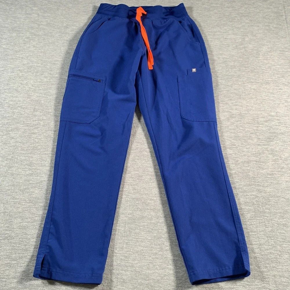 Figs Technical Collection Pants Mens Small Jogger Scrub Cargo Pockets Drawstring